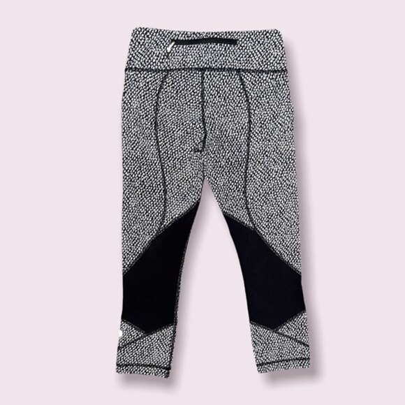 Lululemon Athletica Pace Rival Crop Leggings Scatter Star Womens Size 4 - Picture 7 of 16